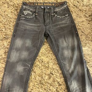 Mens Rock Revival Kelvin relaxed straight 32x34